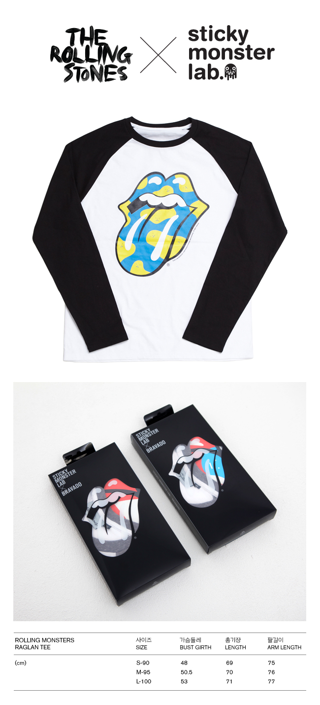 ROLLING MONSTERS RAGLAN BLUE TEE